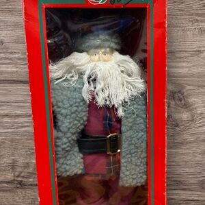 Vintage Genuine Porcelain Santa Claus Doll Figuring Limited Edition Christmas